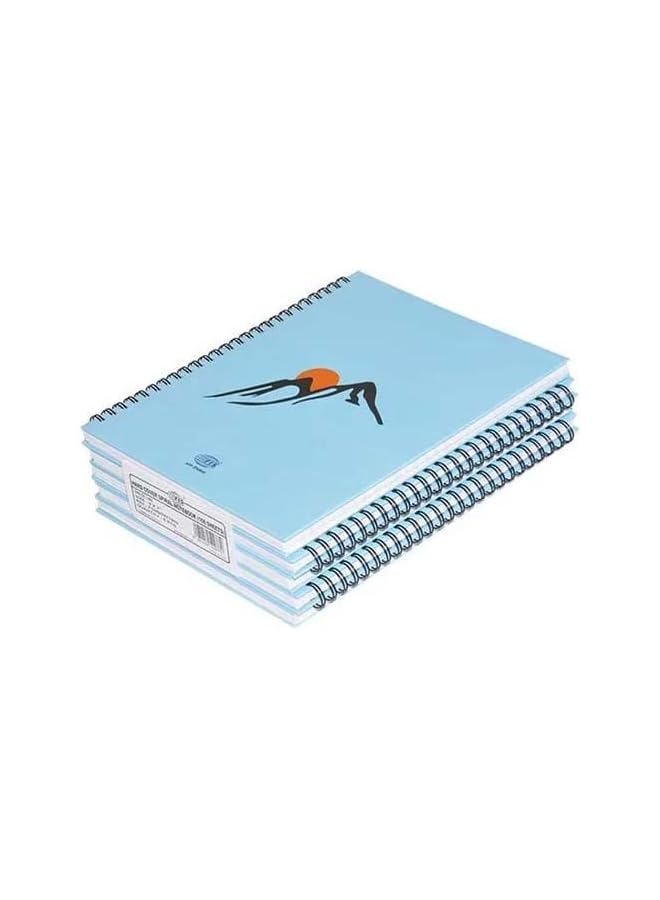 FIS Fsnbs971902 Spiral Hard Cover Single Line 100 Sheets Notebook 5 Pieces 9 Inch X 7 Inch Size - Image 1