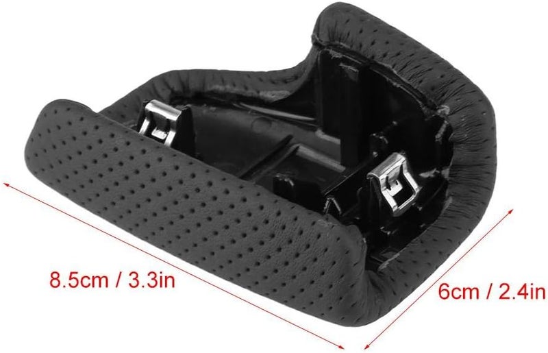 EVGATSAUTO Black LHD Gear Shift Knob Cover for Audi A4 A5 Q5 Q7 - Image 2