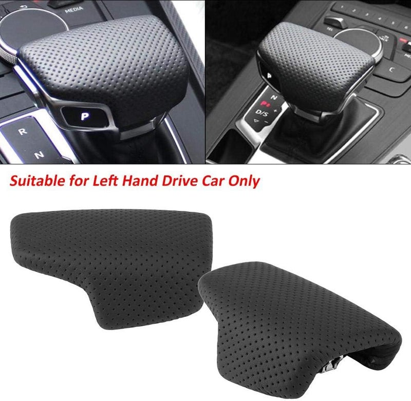 EVGATSAUTO Black LHD Gear Shift Knob Cover for Audi A4 A5 Q5 Q7 - Image 4
