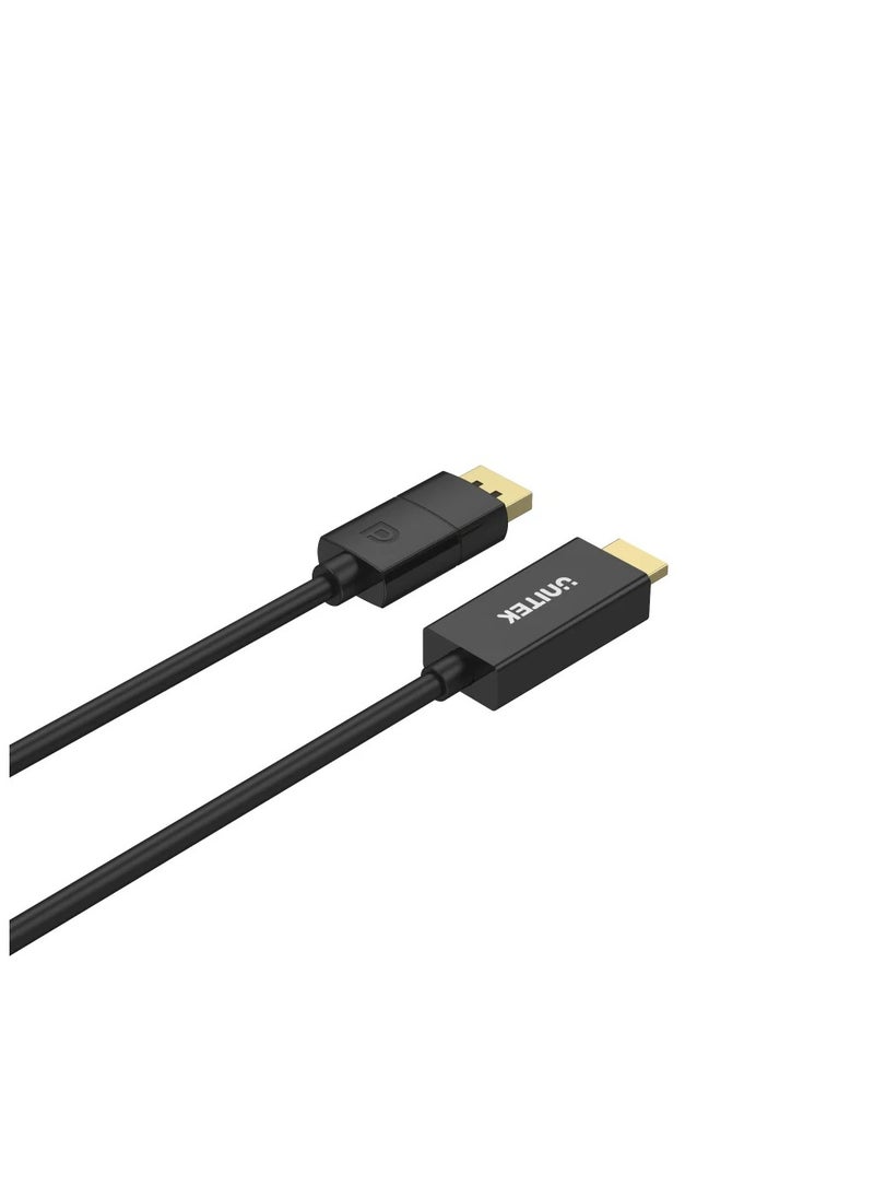 UNITEK - Unitek V1608A DP 1.2 to HDMI 4K Cable 1.8M - Image 1
