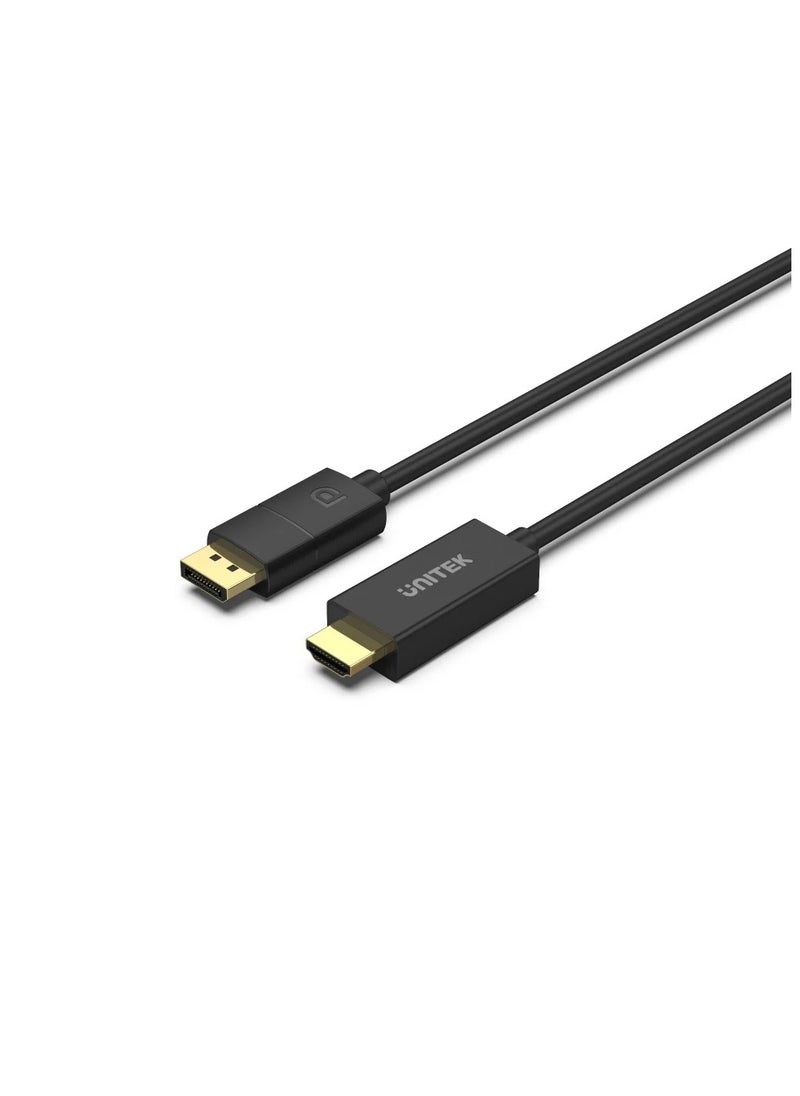 UNITEK - Unitek V1608A DP 1.2 to HDMI 4K Cable 1.8M - Image 1