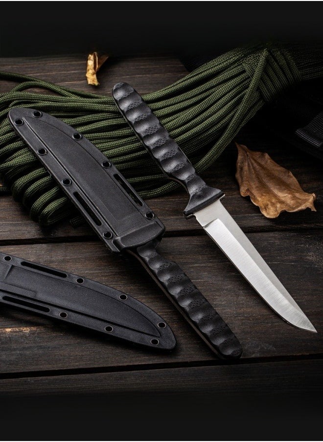 Browning - Knife Outdoor Knife Portable Outdoor Straight Knife Outdoor Knife Secondary Edge ABS Handle - Black - Image 1