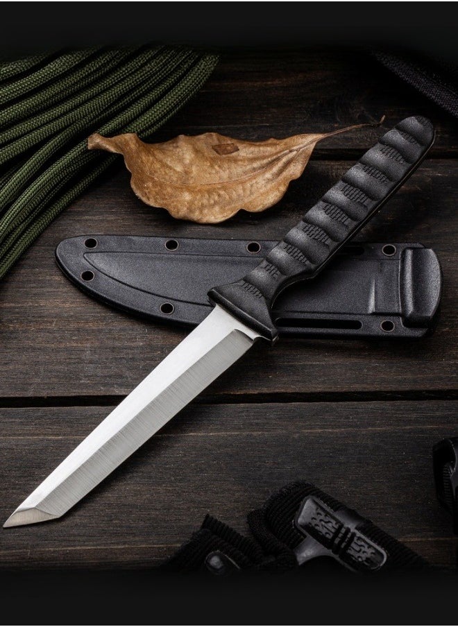Browning - Knife Outdoor Knife Portable Outdoor Straight Knife Outdoor Knife Secondary Edge ABS Handle - Black - Image 1