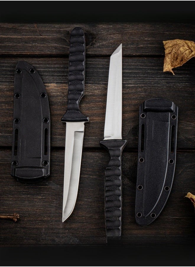 Browning - Knife Outdoor Knife Portable Outdoor Straight Knife Outdoor Knife Secondary Edge ABS Handle - Black - Image 1