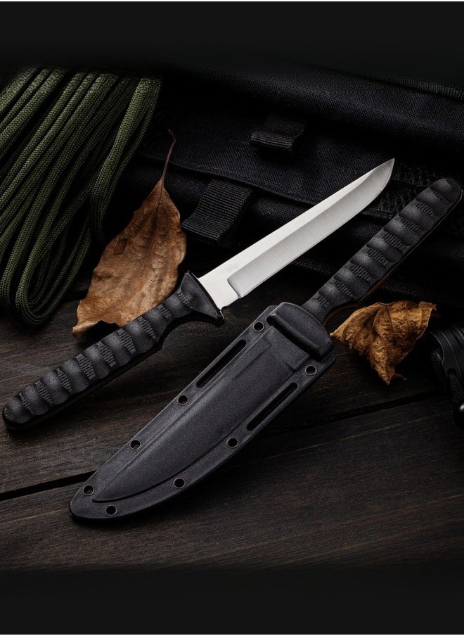 Browning - Knife Outdoor Knife Portable Outdoor Straight Knife Outdoor Knife Secondary Edge ABS Handle - Black - Image 1