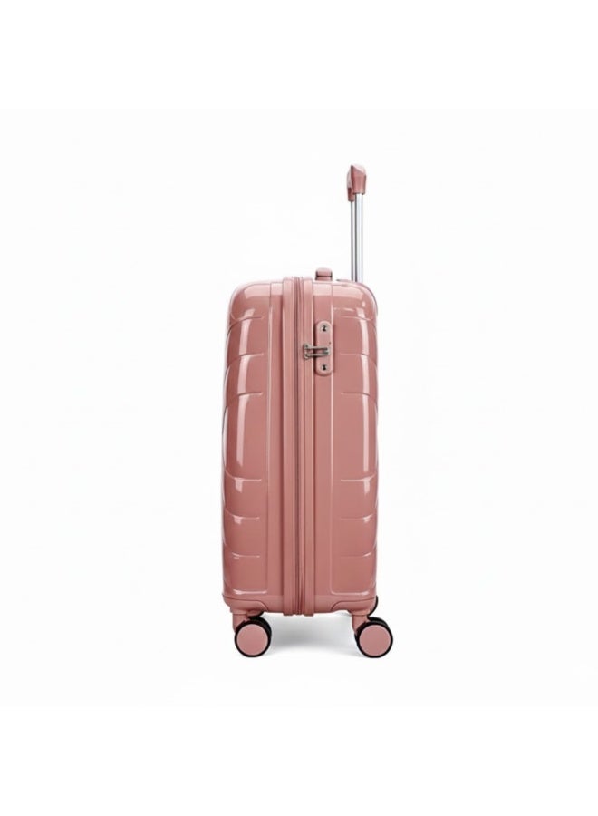 طقم حقائب سفر صلبة الجوانب من البولي بروبيلين مكون من 3 قطع - حقائب سفر خفيفة الوزن بعجلات دوارة بزاوية 360 درجة | حقائب ترولي متينة لسفر آمن (صغيرة، متوسطة، كبيرة) - Image 5