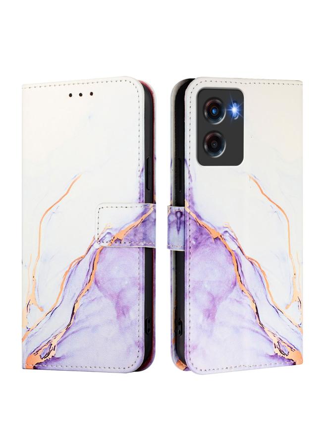 اس-توب جراب لهاتف Motorola Moto G05 PT003 جراب هاتف جلدي قابل للطي بنمط رخامي - Image 2