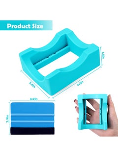 Excefore Small Silicone Cup Cradle for Crafting Tumbler Holder with Built in Slot and Felt Edge Squeegee for Mug and Glass Bottle Anti Skidding Display Tumbler Stand  - Image 5