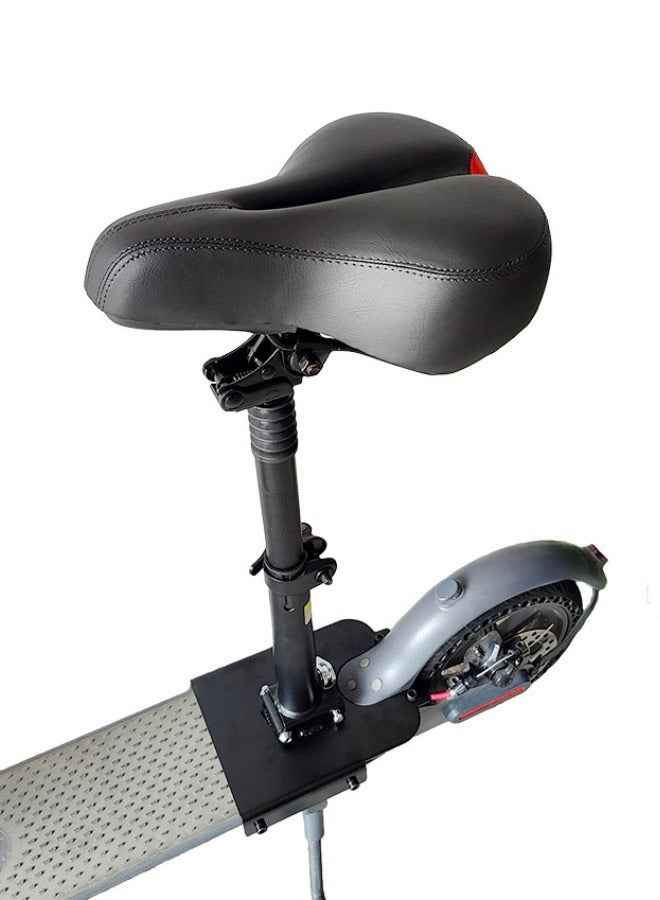 مقعد سكوتر كهربائي قابل للتعديل للبالغين - يناسب سكوترات شياومي 365 ذات الحواف المنحنية العريضة، وسادة PU مريحة، قضيب ألمنيوم قوي، تركيب بدون أدوات، قابل للتعديل في الارتفاع، متين ومريح - Image 4