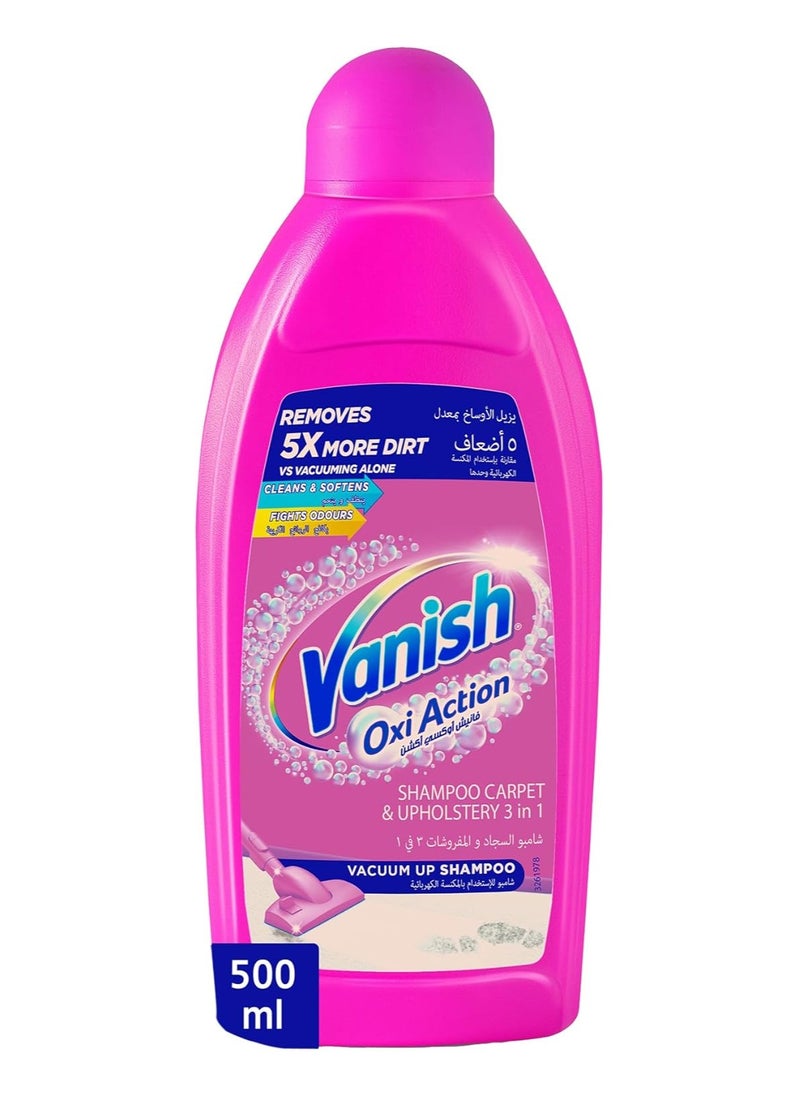 Vanish Vanish Carpet and Upholstery Stain Remover Shampoo, Removes 5X More Dirt, 500 ml 