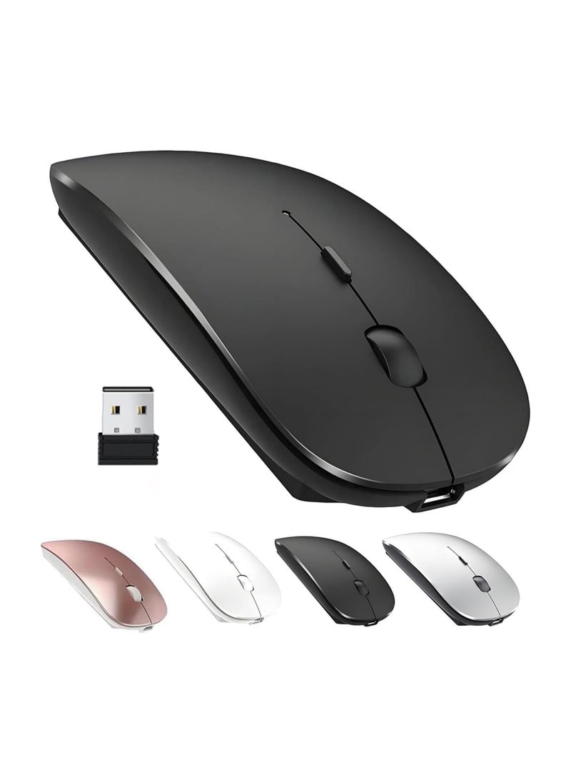 Generic - Rechargeable Wireless Bluetooth Mouse for MacBook, Laptop, PC, iPad Pro - Image 1