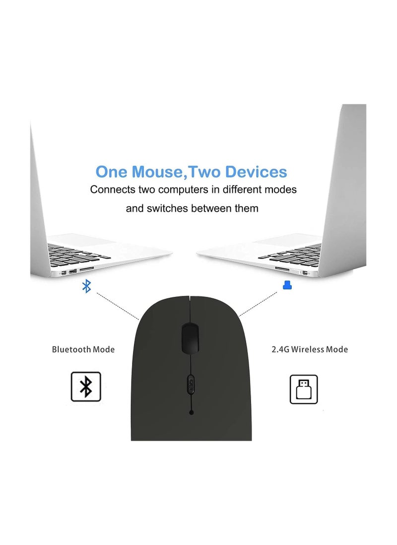 Generic - Rechargeable Wireless Bluetooth Mouse for MacBook, Laptop, PC, iPad Pro - Image 1