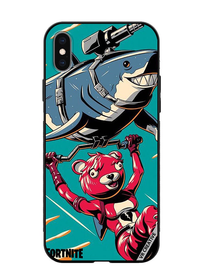 VR CREATIVE Protective Case Cover For Apple iPhone X/XS Fortnite Poster Design Multicolour - Image 1