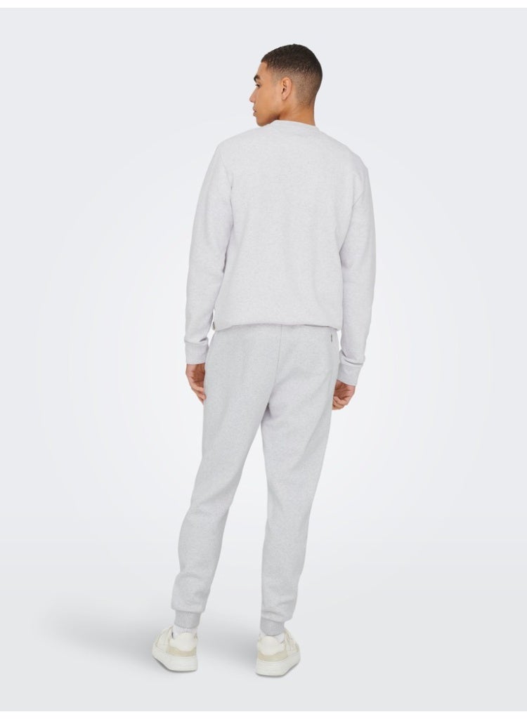 Only & Sons Men's Cotton-Polyester Knit Trousers - Image 3