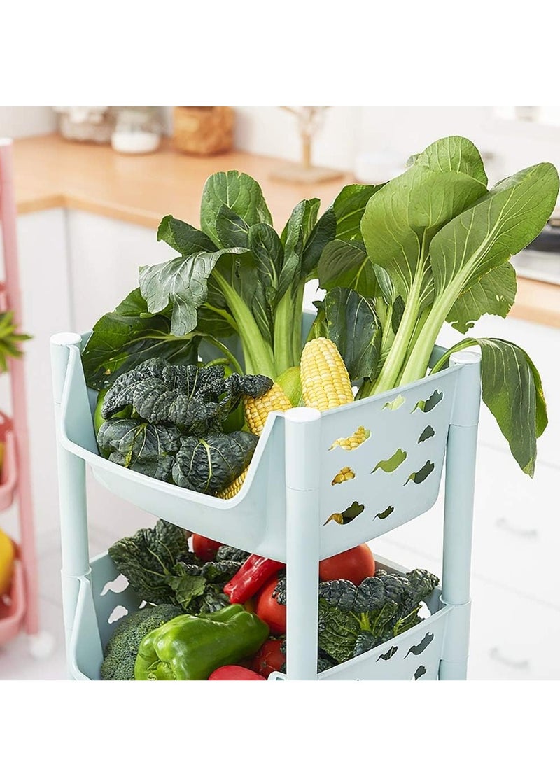 Generic - Kitchen Storage Trolley, Plastic Trolley, Kitchen Trolley, Multi-Purpose Trolley - Multicolor - Image 1
