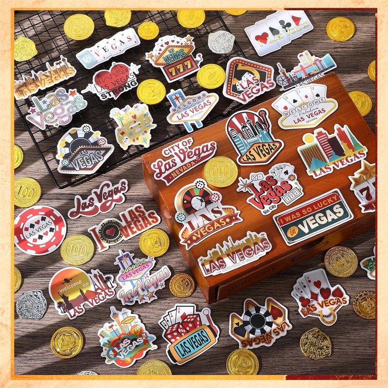 Konohan 30 Pcs Las Vegas Souvenirs Gifts Las Vegas Magnet for Refrigerator City Magnetic Refrigerator Stickers for Home Decoration - Image 4