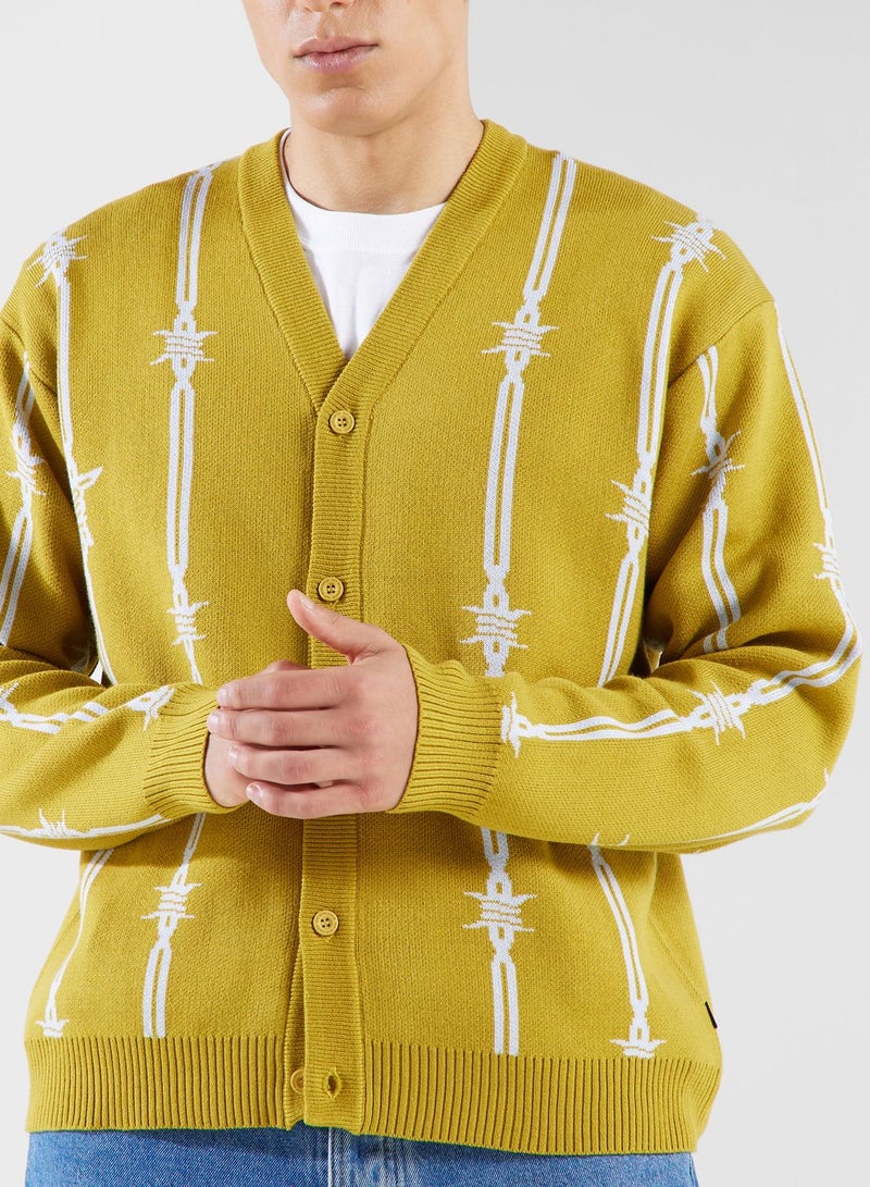 HUF Barbed Wire Cardigan Hoodie - Image 3