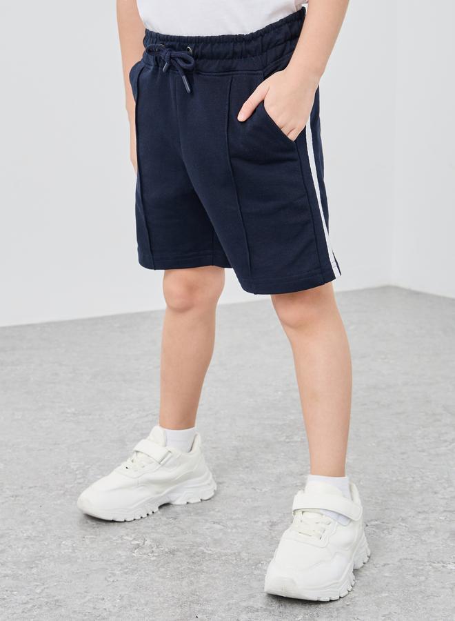 Styli Styli Side Stripe Shorts with Pintuck Detail  - Image 1