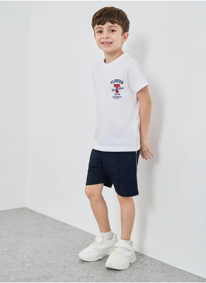 ستايلي Styli Side Stripe Shorts with Pintuck Detail
