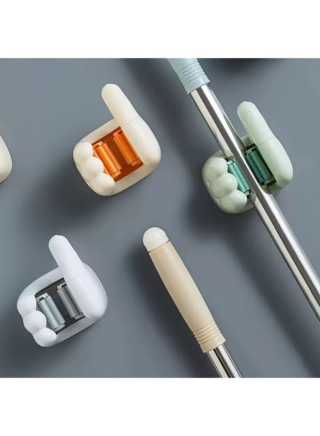 3 Pcs Adhesive Wall Mount Organizer Mop Broom Holder Bathroom Storage Shelf - Image 5