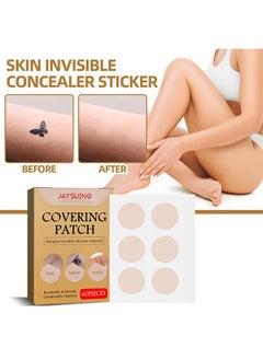 Jaysuing Tatto cover up, Ultra-Thin Flaw Concealer Sticker Patch Skin Concealing Tape, Thin tattoo cover up tape for unisex, Tattoo Cover Up Makeup Waterproof for Covering Up Scars and Tattoo 10Pcs 60 patch  - Image 3