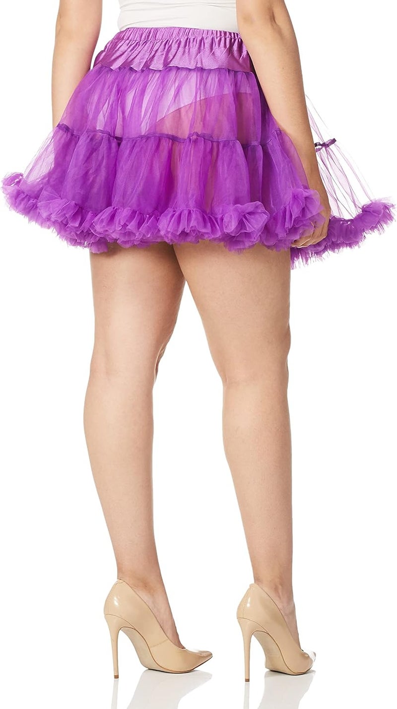 Leg Avenue Women's Layered Tulle Petticoat Skirt in Purple - One Size - Image 2