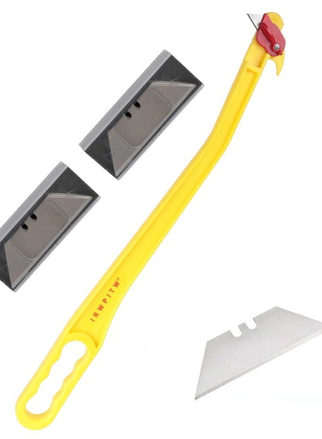 IRWPITW Hay Knife, 29" Hayknife And 20 Blades, Net Wrap & Baling Twine Cutter, Open Big Bale Tool, Cutting Round Net, Cut Mesh, String, Livestock Farmer Knife For Horse Cow Goat Cattle Farm - Image 1