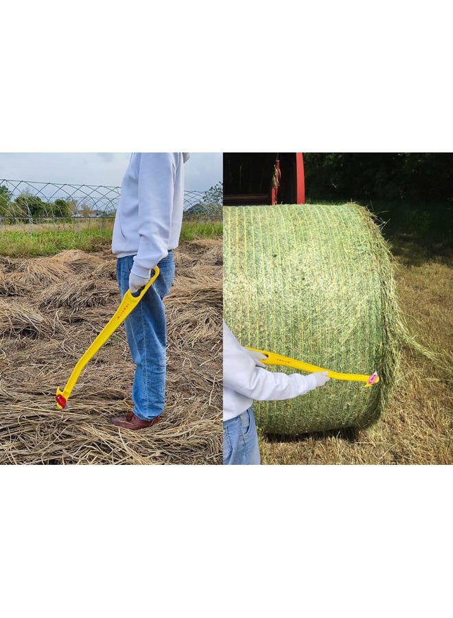 IRWPITW Hay Knife, 29" Hayknife And 20 Blades, Net Wrap & Baling Twine Cutter, Open Big Bale Tool, Cutting Round Net, Cut Mesh, String, Livestock Farmer Knife For Horse Cow Goat Cattle Farm - Image 2