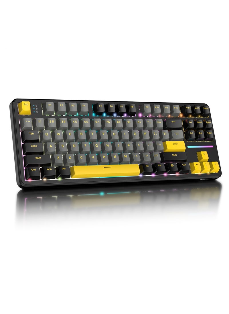 Attack Shark - X87 Wireless Mechanical Gaming Keyboard, Tri-Mode BT/2.4G/Wired Gasket Hot Swappable Custom Keyboard - Image 1