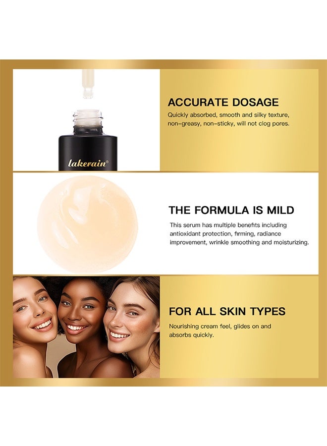 lakerain Night Serum for Face Protect Skin Firm Brighten Smooth Fine Lines Moisturize and Nourishing Night Serum Non Sticky Face and Neck Night Serum Improve Radiance and Skin Glow Serum 30ml - Image 5