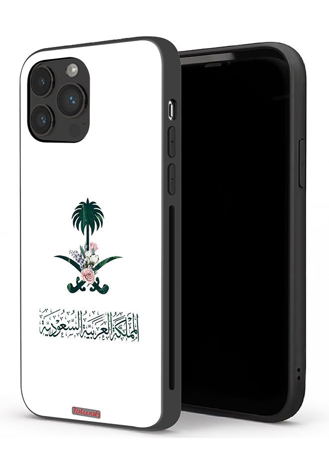 Tolwak Apple iPhone 13 Pro Protective Case Kingdom Of Saudi Arabia Sign Of Flowers - Image 1