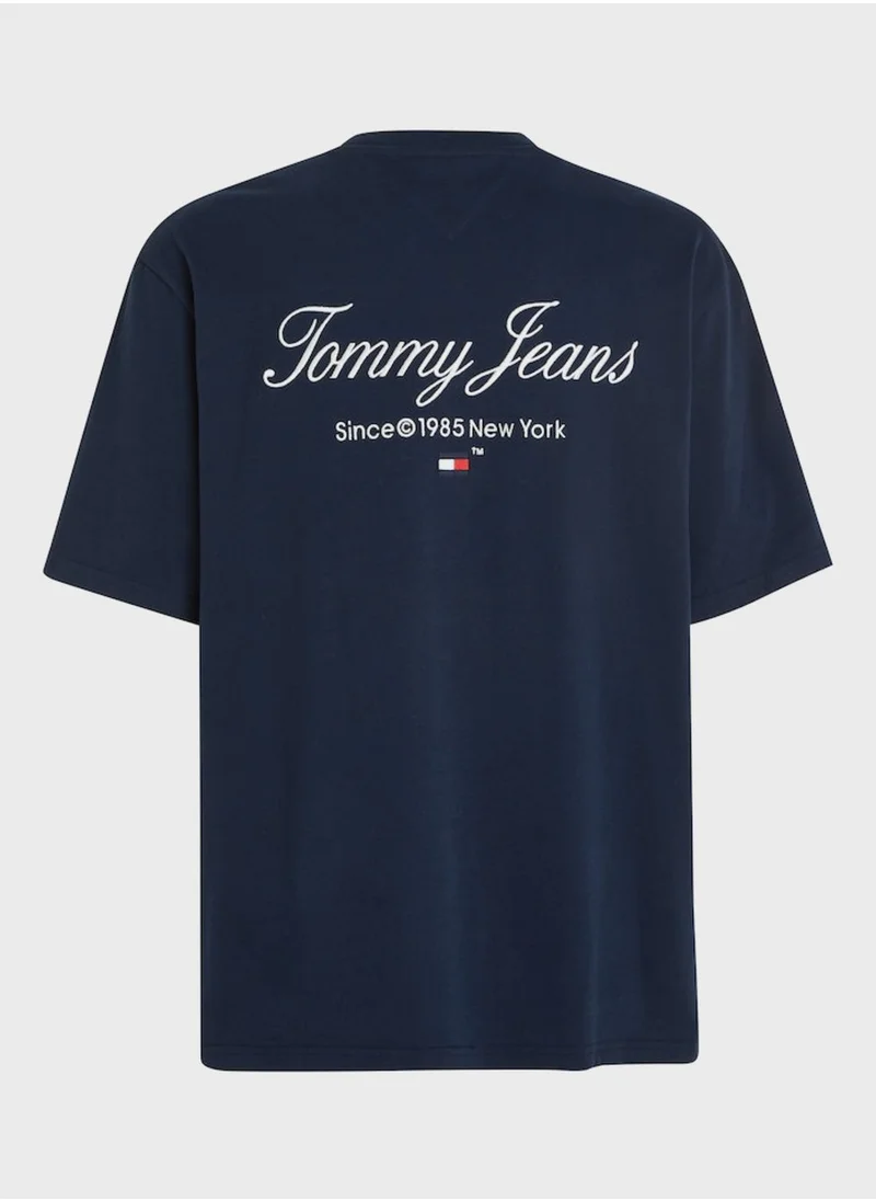 TOMMY JEANS Logo Crew Neck T-Shirt