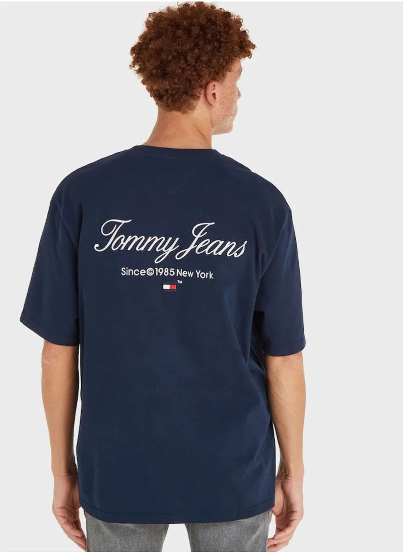 TOMMY JEANS Logo Crew Neck T-Shirt