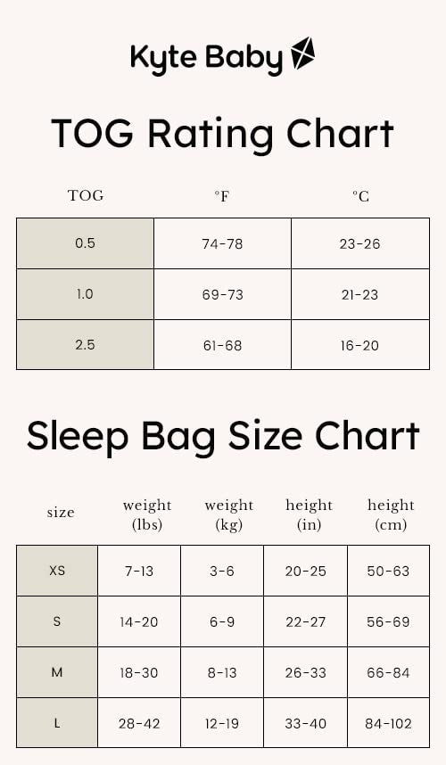 KYTE BABY Unisex Rayon Made From Bamboo Sleep Bag for Babies and Toddlers, 1.0 Tog (Large, Cloud) - Image 5