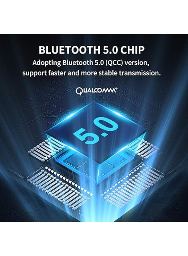 SOMIC MS300 Wired and Wireless Bluetooth Over Ear Headphones with CVC Noise Reduction and 72H Playtime(Pink) - Image 3