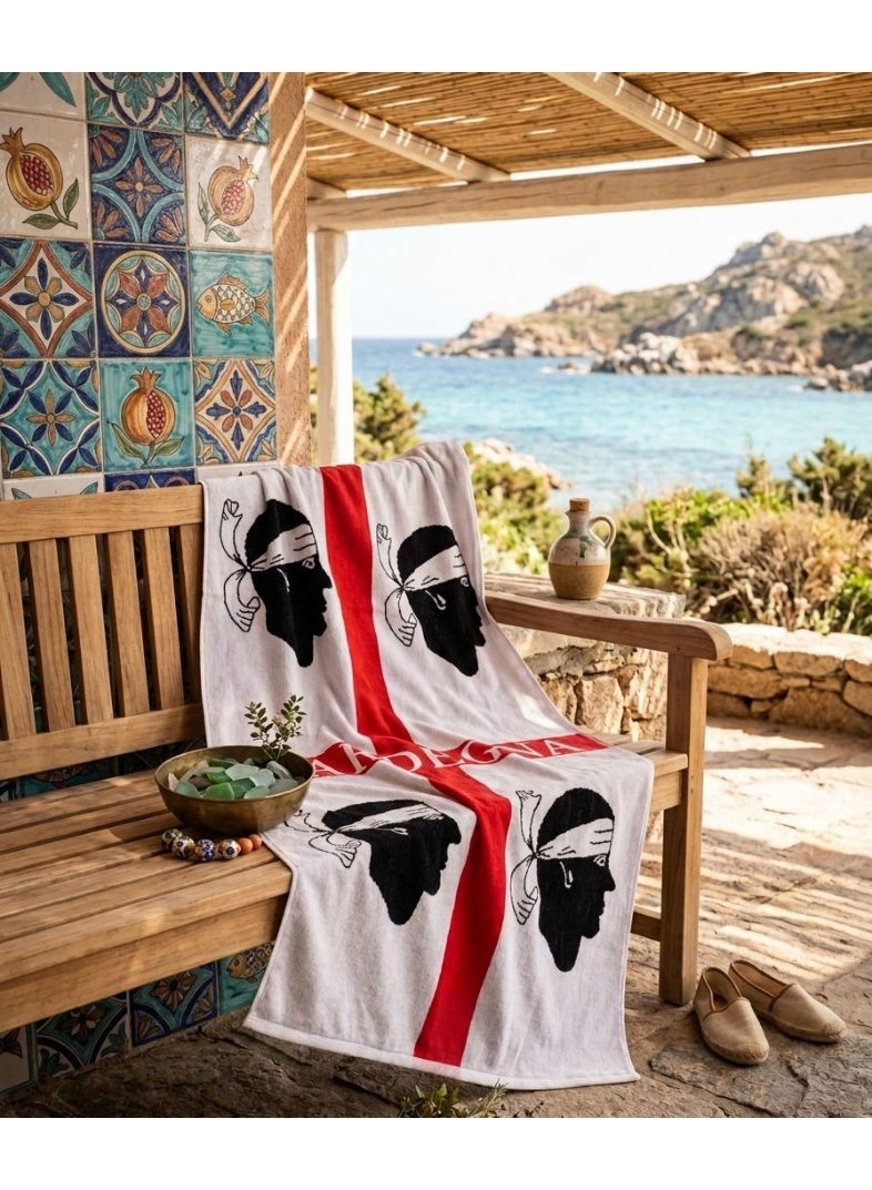 Toãlla beach towel,karate player , cotton100%,86*160cm - Image 2