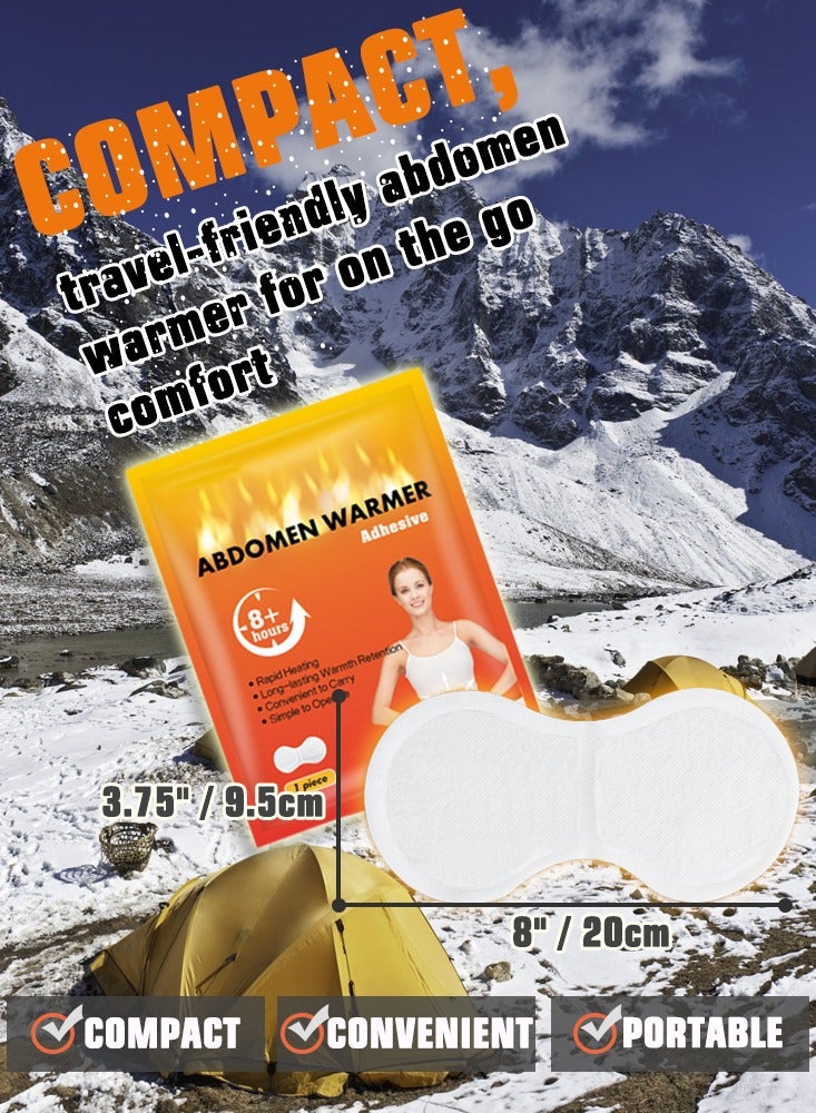 SänHahn Abdomen Warmer Patch – Disposable Hot Therapy Packs for Abdomen – Up to 8 Hours of Heat Long Lasting & Discomfort Relief for Winter Outdoor Work, Sports Activities – 5 Piece - Image 3