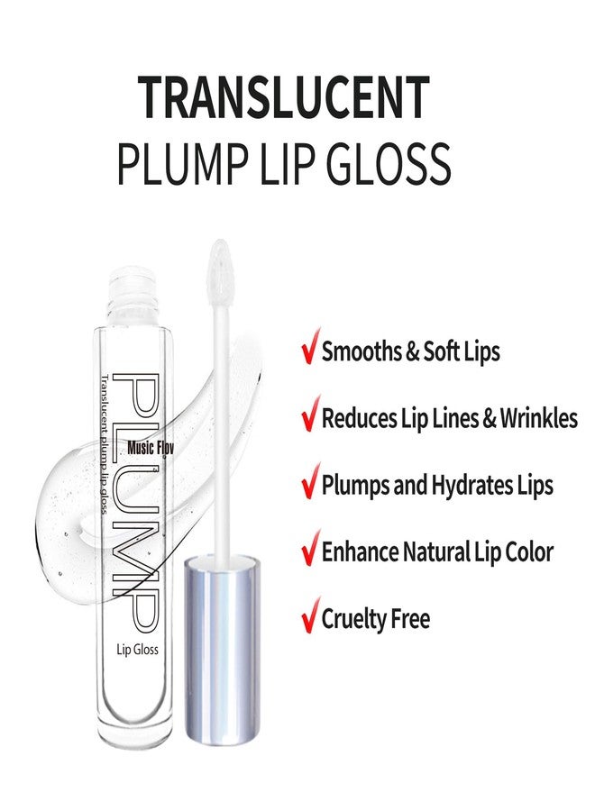 Music Flower Lip Plumper, Softer and Fuller Lips, Moisturizing Lip Care with Clear Gloss Formula - Image 2