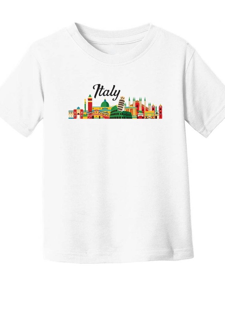 PRINTSHOP4ME Italian Kids Girls T-Shirt - Round Neck Short Sleeve Cotton T-Shirt - Great Gift for Travelers - Soft and Comfortable Tshirt - Italy Souvenir T-Shirt  - Image 4