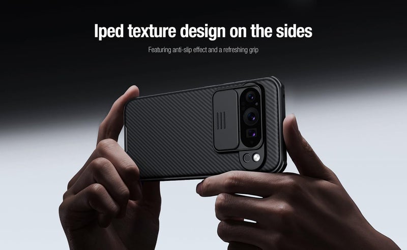 Beauenty For Google Pixel 9 Pro Xl Phone Case With Slide Camera Cover Slim Protective Cover Black - Image 2