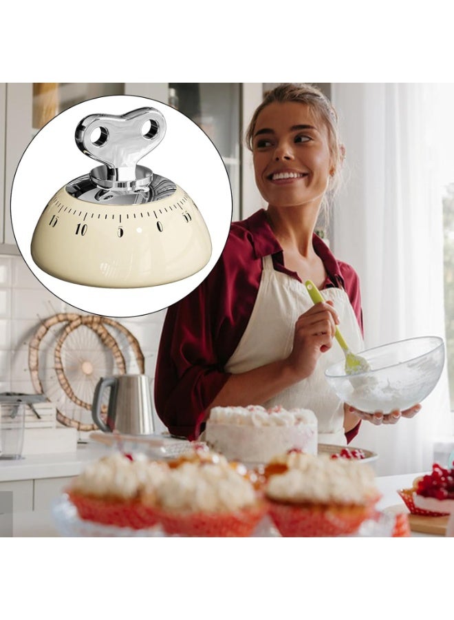 Sunspire Magnetic Rotary Timer, | Kitchen Timer with Loud Bell with Clockwork, 60 Minute Countdown Timer for Kitchen Cooking Teaching Practice Learning - Image 4