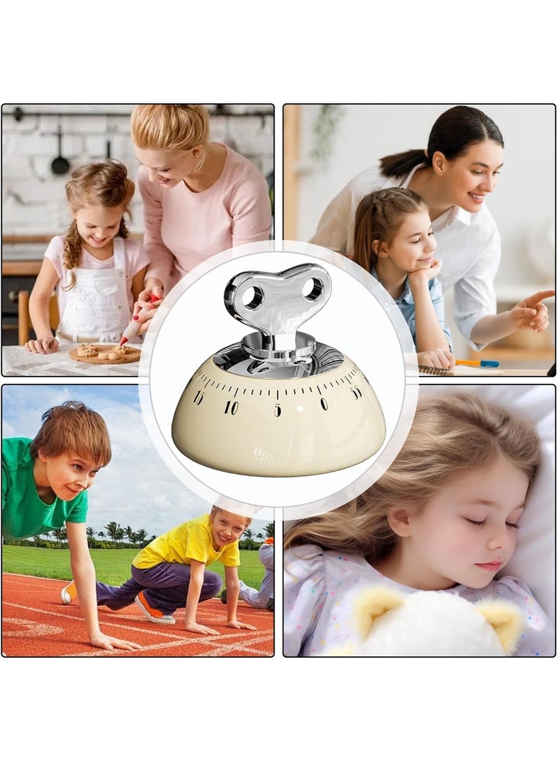 Sunspire Magnetic Rotary Timer, | Kitchen Timer with Loud Bell with Clockwork, 60 Minute Countdown Timer for Kitchen Cooking Teaching Practice Learning - Image 3