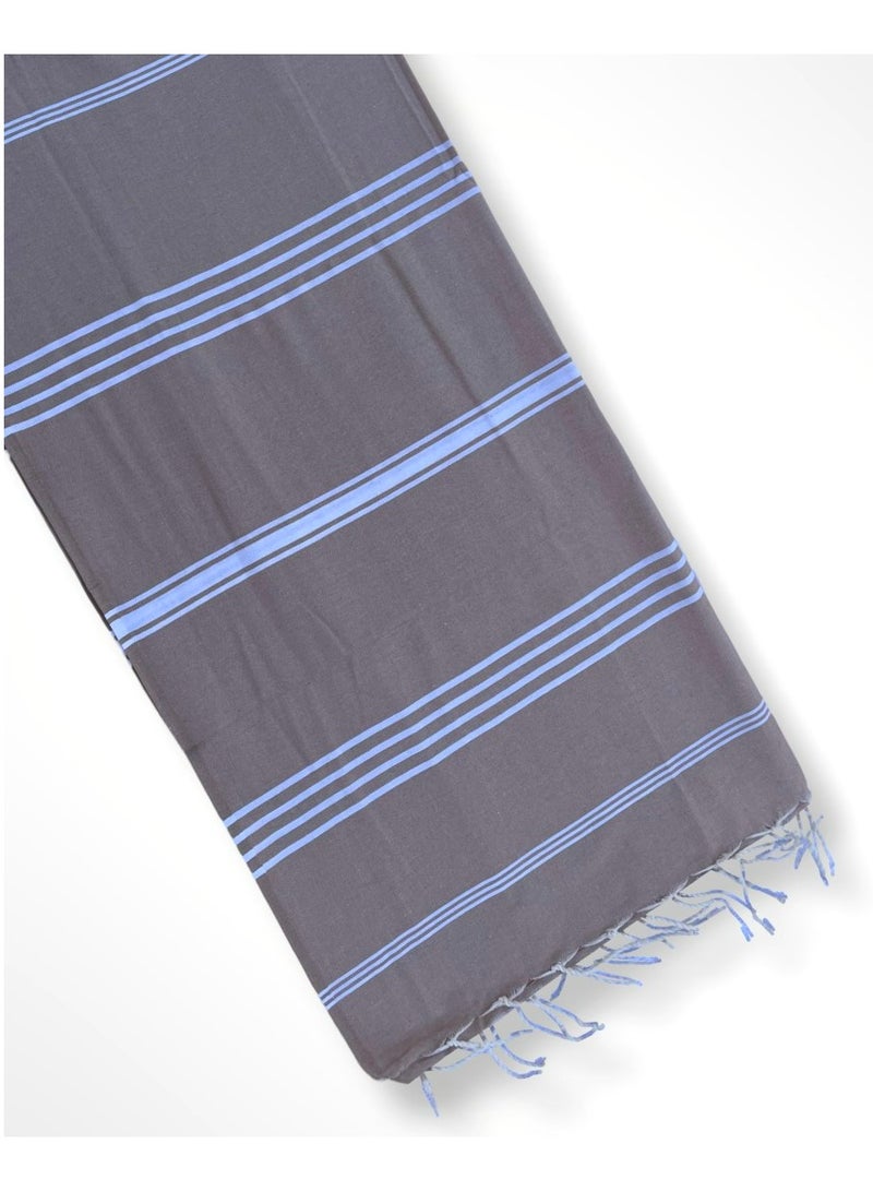 The Line Beach Towel Dark Beige  - Image 1