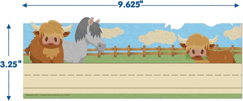 EUREKA 843247 Wild Wild West Student Nameplates for Classrooms and Desks, 9.5" x 6.5", Multicolor, 36 Pieces - Image 4