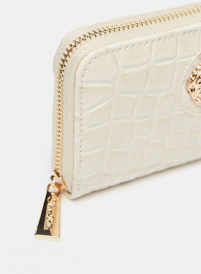 فلورا بيلا محفظة مبطنة بسحاب وحلية معدنية - Image 3