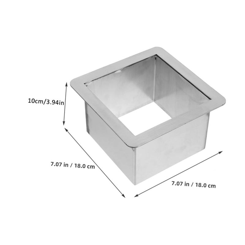 Luxshiny Drop In Trash Chute Grommet Waste Disposal System Stainless Steel For Kitchen Countertop Smooth Design Home Restaurant Office Use - Image 5