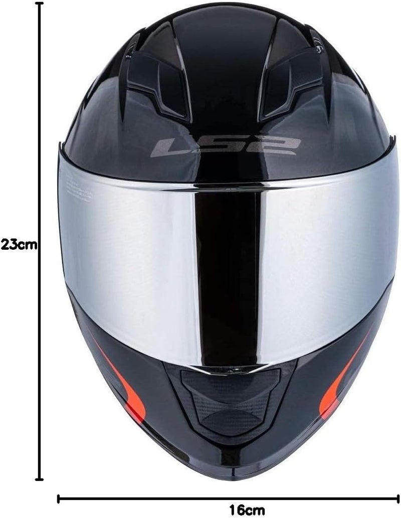 LS2 Assault/Rapid/Stream Pinlock Ready Face Shield - Silver Iridium - Image 2