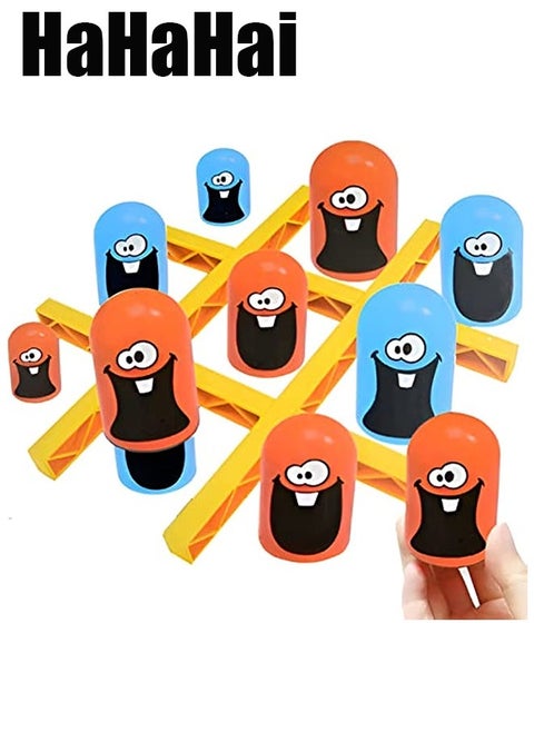 Gobble Board Game, Tic Tac Toe Game, Children's Educational Educational Puzzle Game Toy Toys, Parent-child Early Education Family Interactive Board Game Classic 3d Board Game