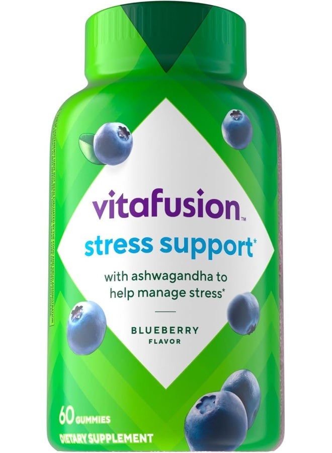 Vitafusion Ashwagandha Gummies – Clinically Shown Adaptogen Sensoril Ashwagandha 125mg Per Serving – Help Manage Stress – Chewable Gummy Vitamins – Alternative to Liquid Capsules Drops Powder, 60 Count - Image 1