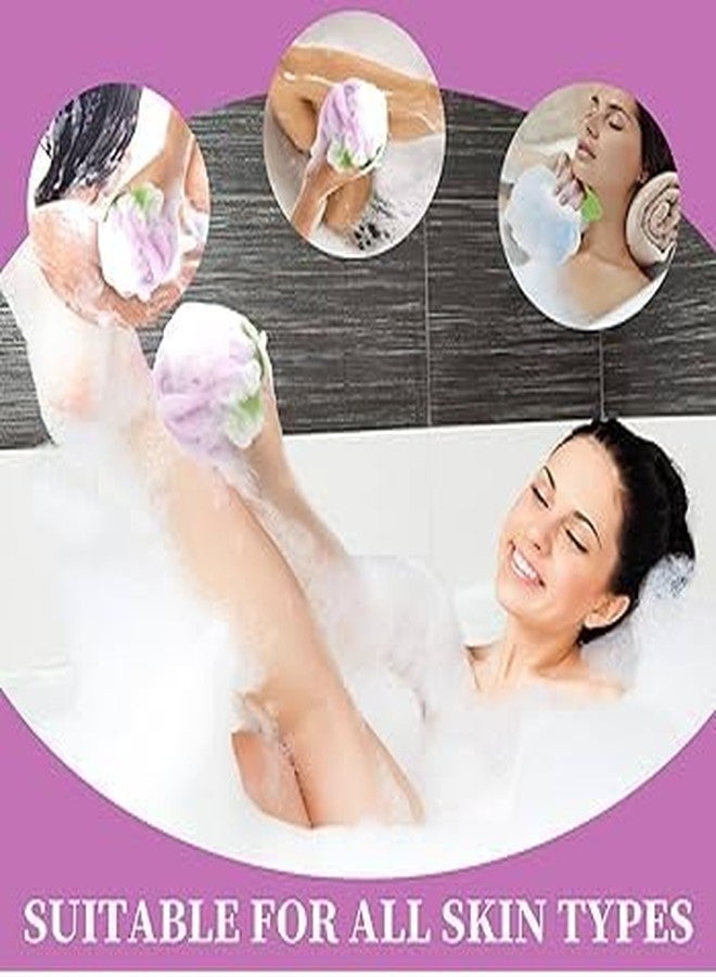 Fully Loofah For Bathing | Bath Shower Loofah Sponge Scrubber Exfoliate For Women and Men | Bathing Sponge | Body Wash Scrub For Bathing | Body Bath Scrubber For High Lather Cleansing Multicolor - Image 4